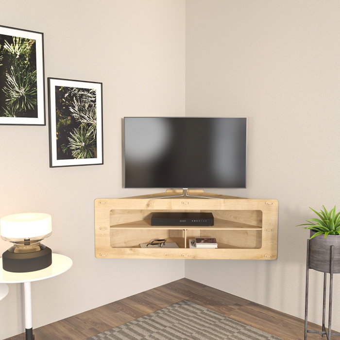 Hanah Home Soporte de TV Sala - Oak